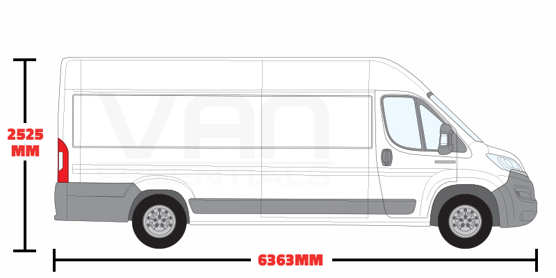 Extra Long Wheel Base (L4) High Roof (H2) Twin Door